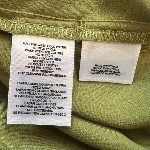 Kasper Green Sleeveless Tank Top Shell Blouse Business Casual Petite Large PL - Picture 8 of 15